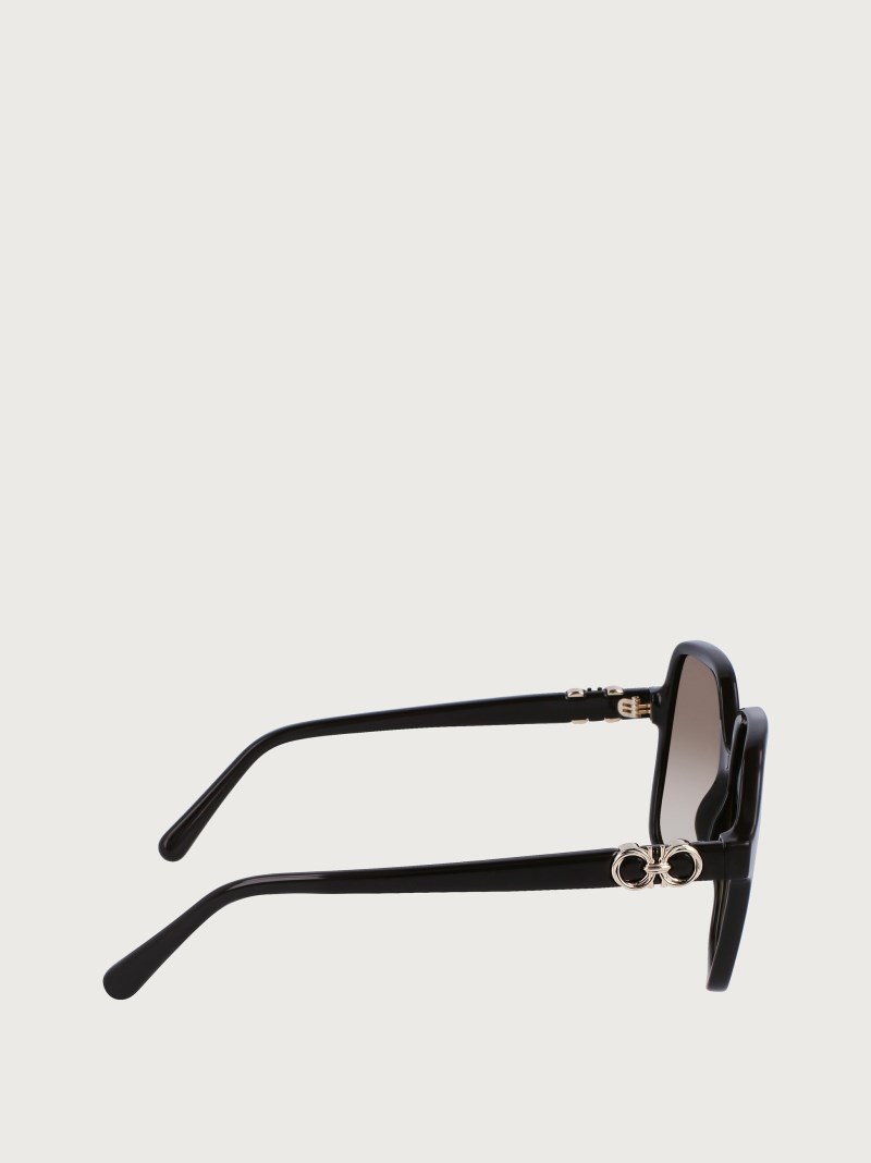 Ferragamo | Women's Sunglasses - Dark Brown/Gradient Caramel