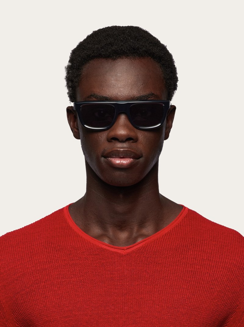 Ferragamo | Men's Sunglasses - Black/Grey