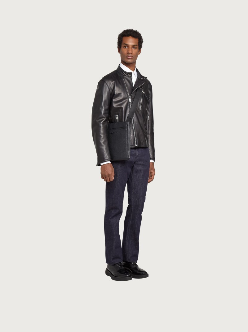 Ferragamo | Men's Cross Body Bag - Black