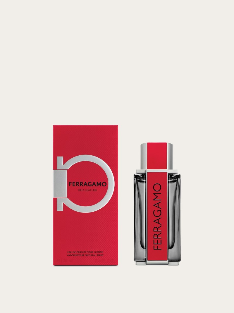 Ferragamo | Men's Red Leather - Edp 3.4 Fl.Oz - 