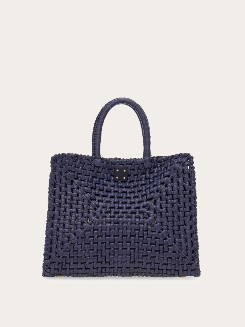Ferragamo | Women's Studio Box Bag - Midnight Blue