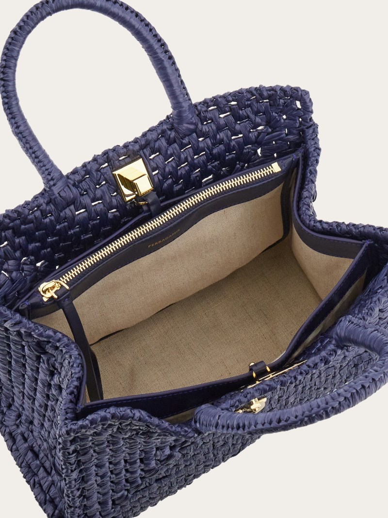 Ferragamo | Women's Studio Box Bag - Midnight Blue