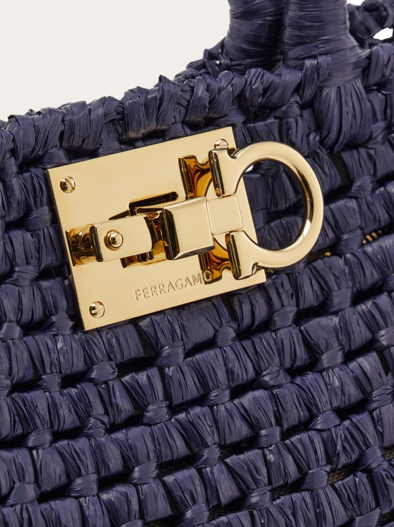 Ferragamo | Women's Studio Box Bag - Midnight Blue