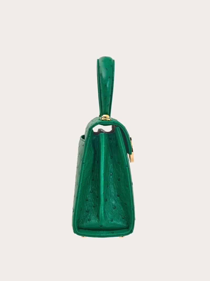 Ferragamo | Women's Iconic Top Handle - Emerald Green