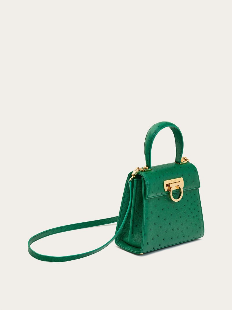 Ferragamo | Women's Iconic Top Handle - Emerald Green