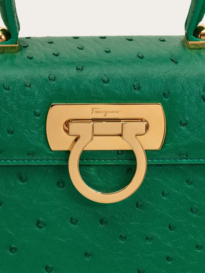 Ferragamo | Women's Iconic Top Handle - Emerald Green