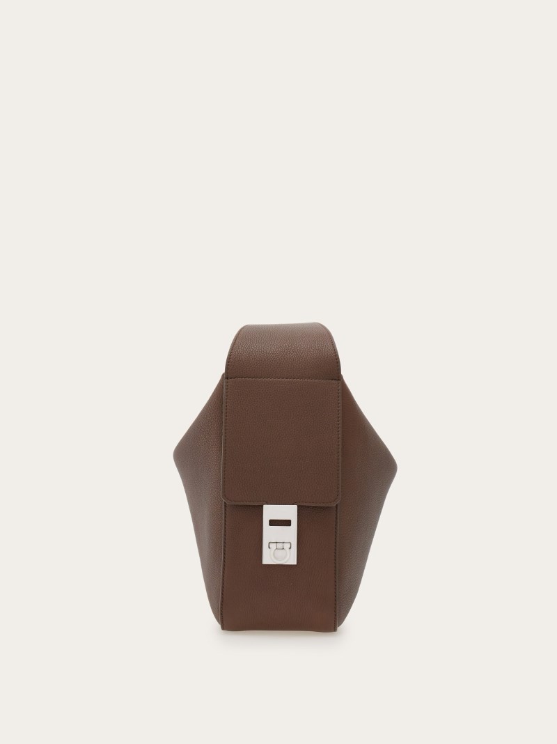 Ferragamo | Men's Crossbody Bag - Clay