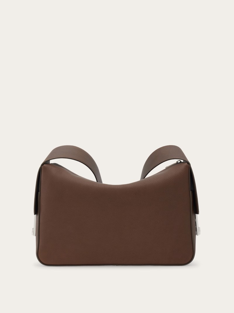 Ferragamo | Men's Crossbody Bag - Clay