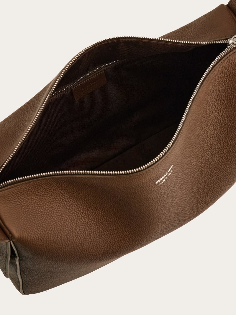 Ferragamo | Men's Crossbody Bag - Clay