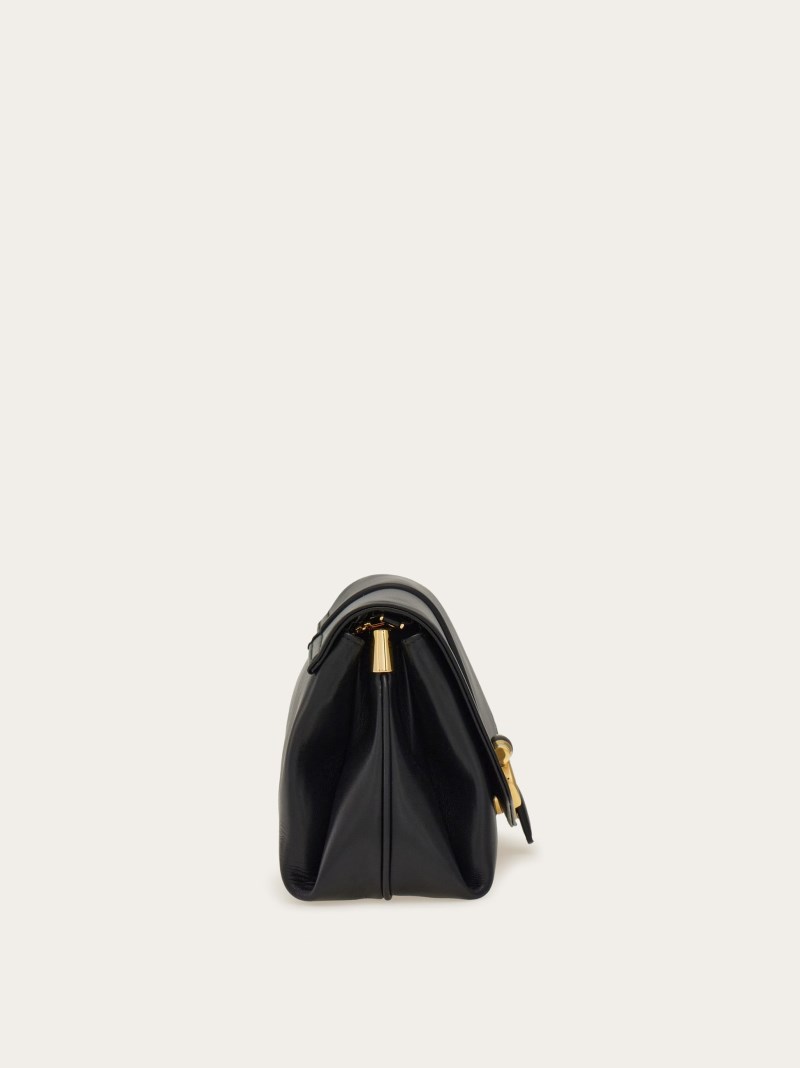 Ferragamo | Women's Front Flap Crossbody Bag - Black