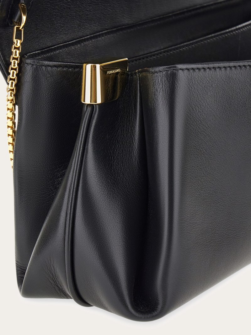 Ferragamo | Women's Front Flap Crossbody Bag - Black