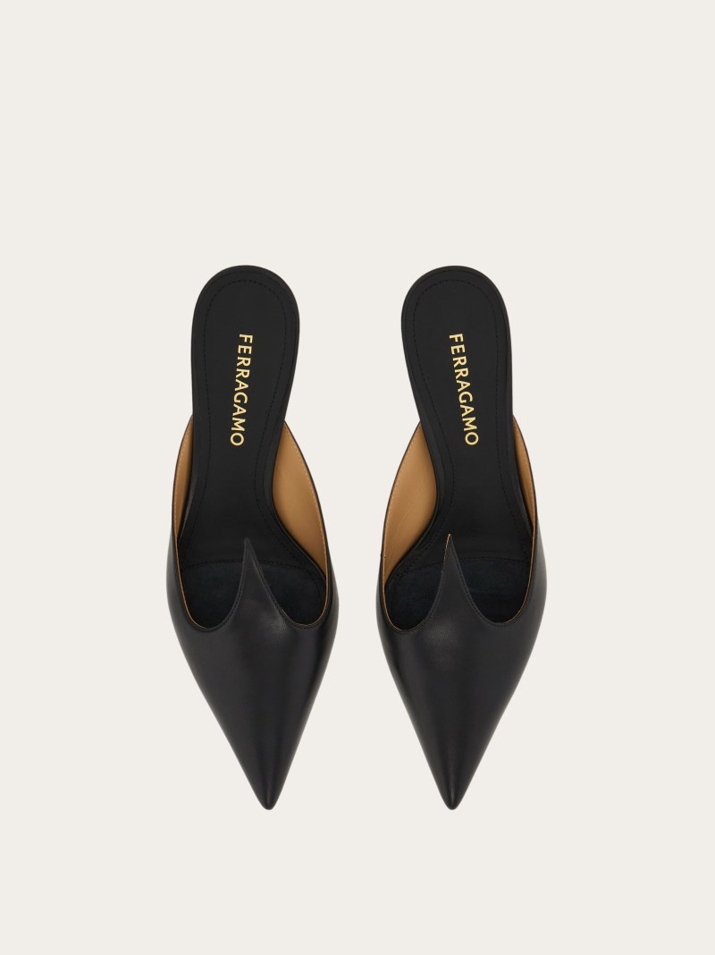 Ferragamo | Women's Mule With Graphic Detail - Black