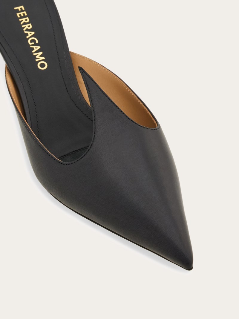 Ferragamo | Women's Mule With Graphic Detail - Black