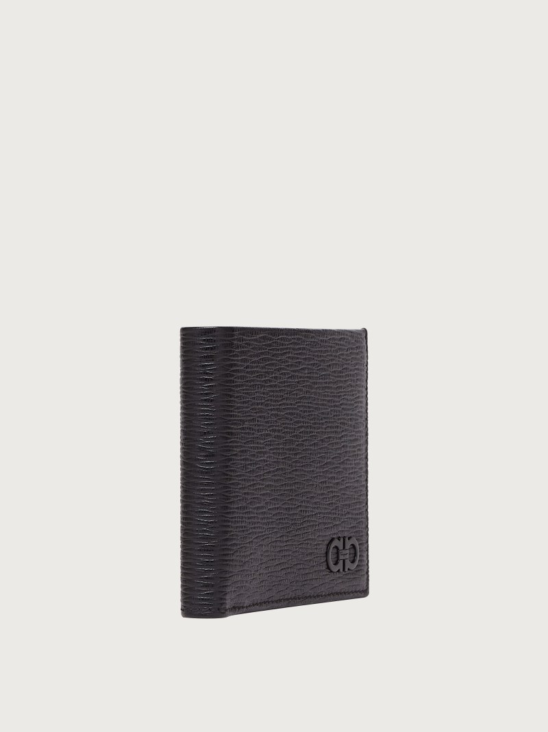 Ferragamo | Men's Gancini Wallet - Black/Rain