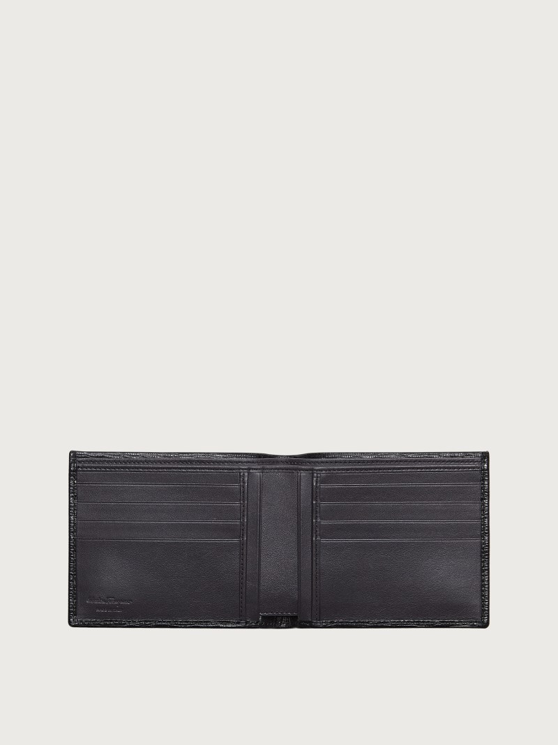 Ferragamo | Men's Gancini Wallet - Black/Rain