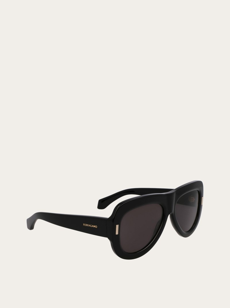 Ferragamo | Women's Sunglasses - Black/Grey