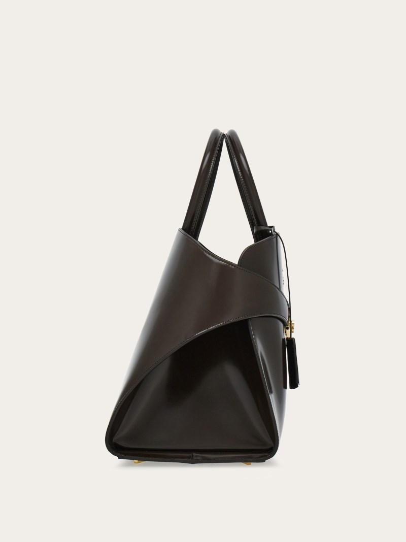 Ferragamo | Women's Hug Handbag - Testa Di Moro