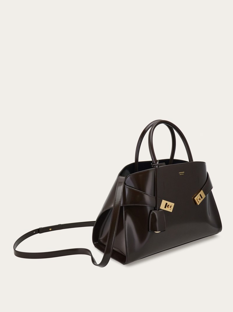 Ferragamo | Women's Hug Handbag - Testa Di Moro