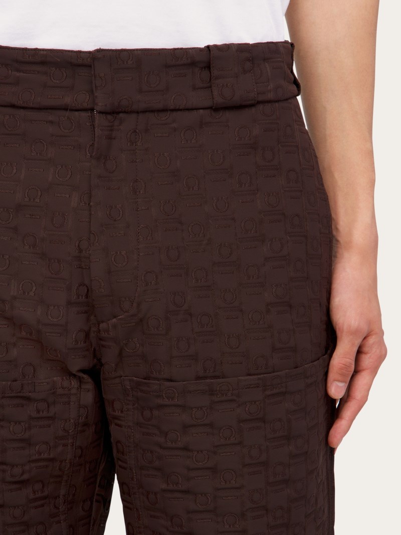 Ferragamo | Men's Monogram Trouser - Espresso