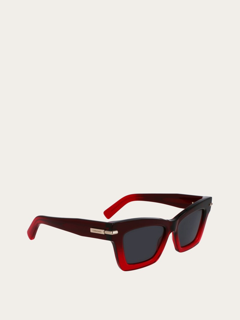Ferragamo | Women's Sunglasses - Red/Grey
