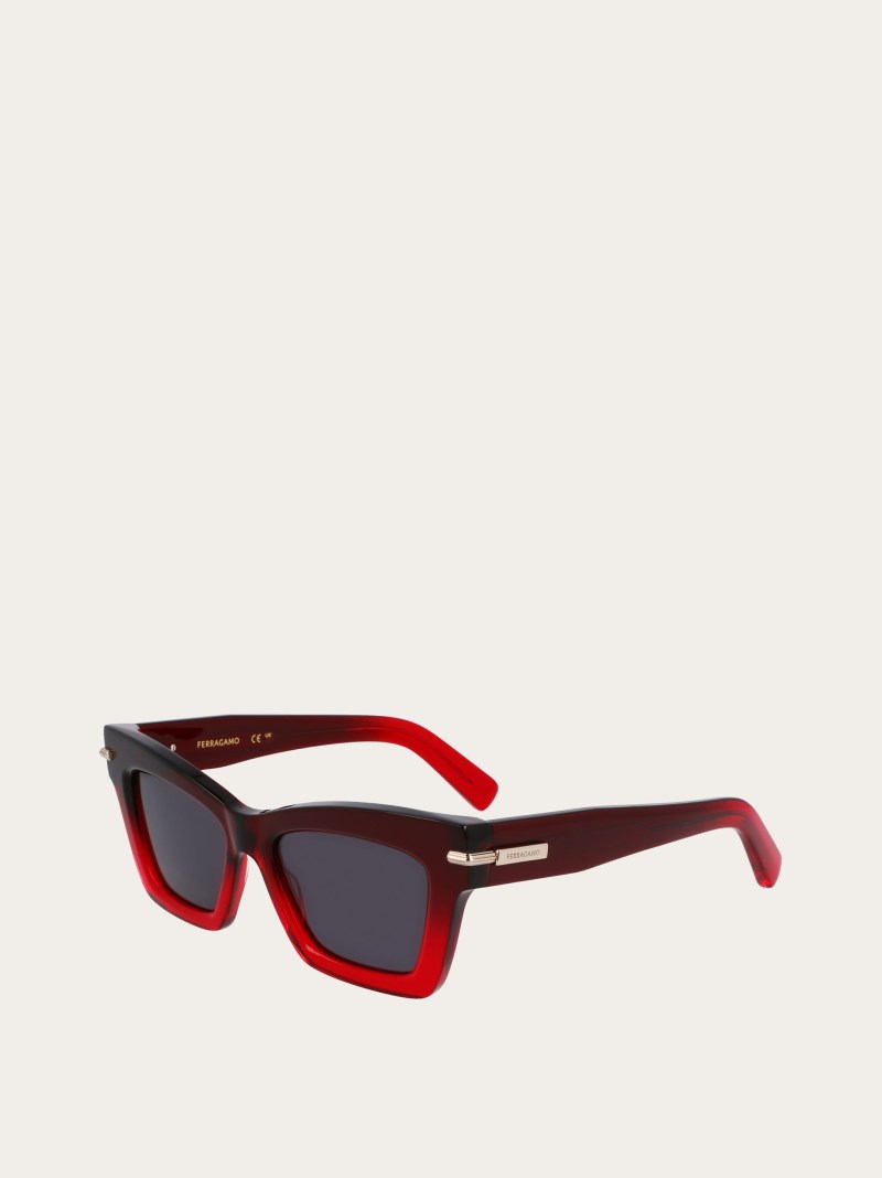 Ferragamo | Women's Sunglasses - Red/Grey