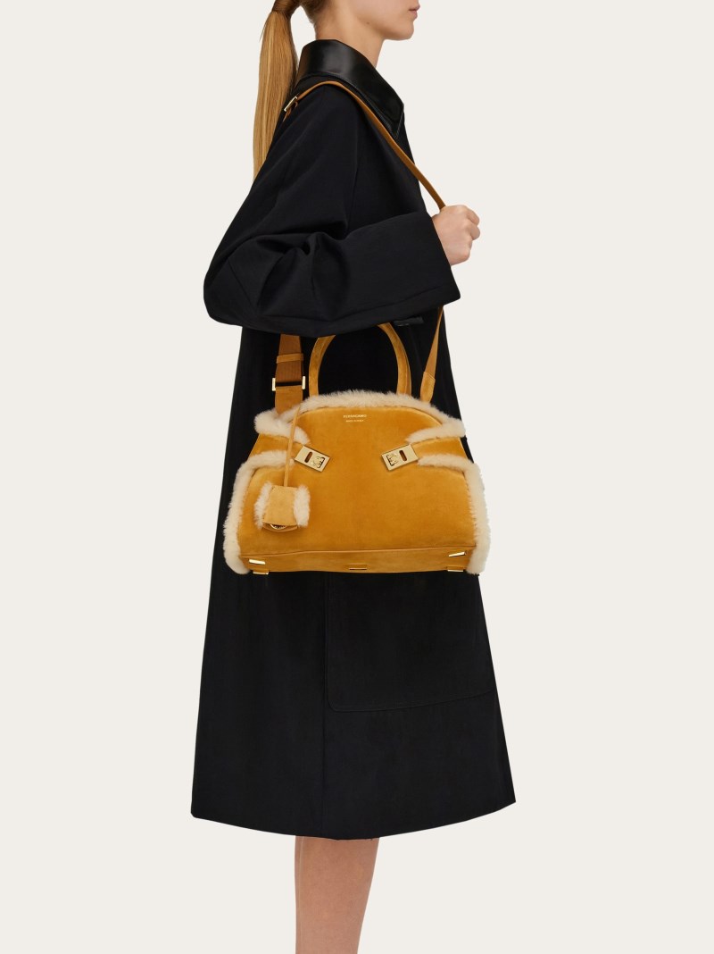 Ferragamo | Women's Hug Handbag - Natural Nude