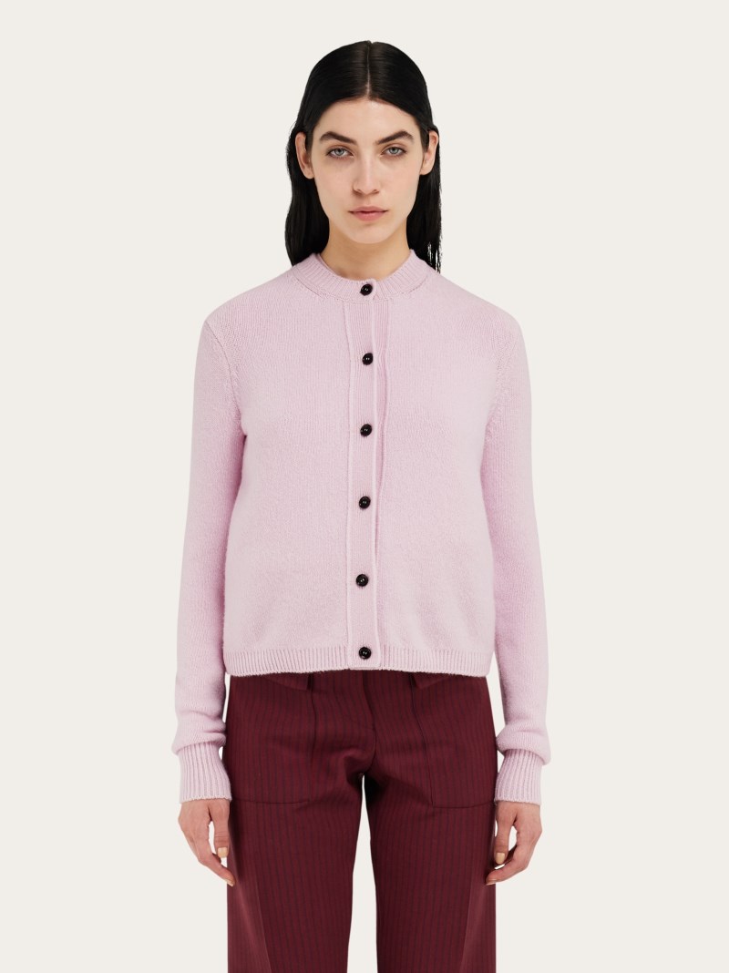 Ferragamo | Women's Cashmere Cardigan - Orchid Pink