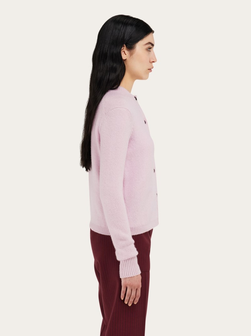 Ferragamo | Women's Cashmere Cardigan - Orchid Pink