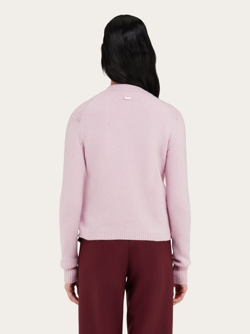 Ferragamo | Women's Cashmere Cardigan - Orchid Pink