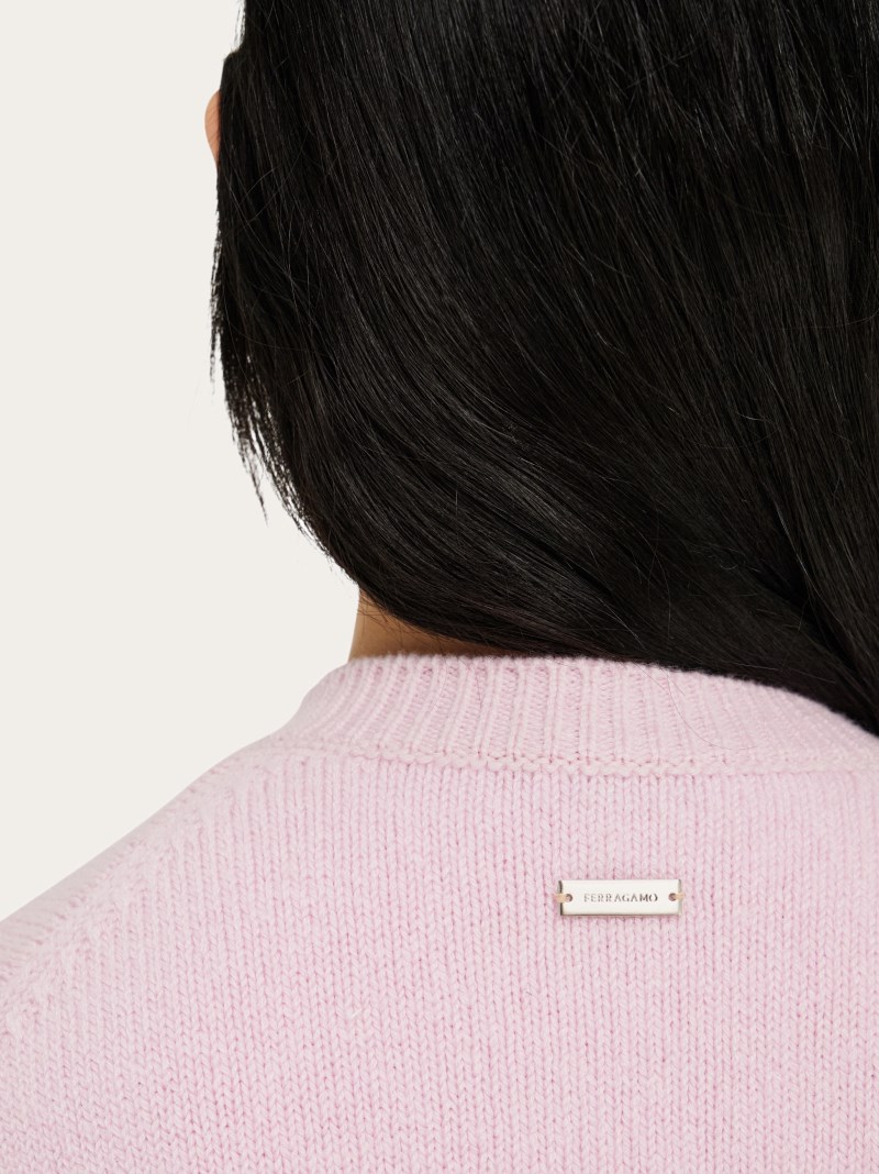 Ferragamo | Women's Cashmere Cardigan - Orchid Pink