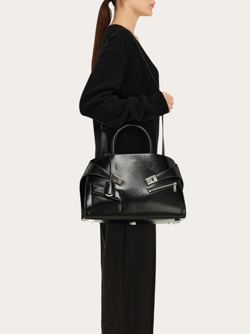 Ferragamo | Women's Hug Handbag - Black