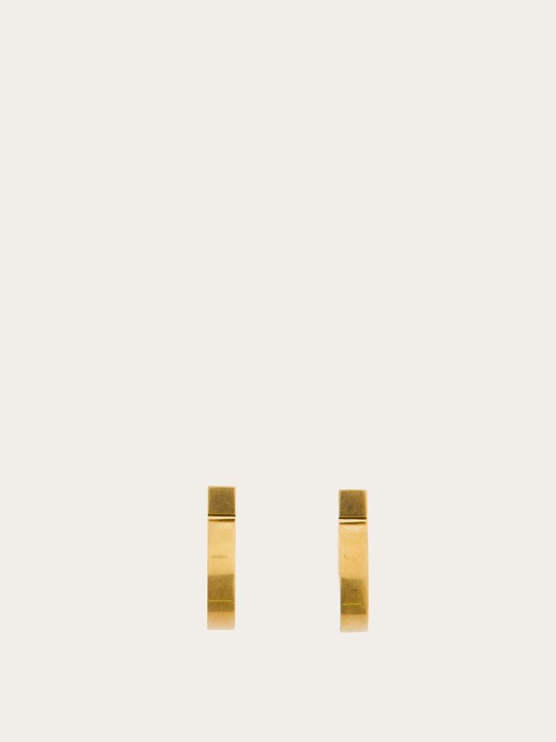 Ferragamo | Women's Gancini Earrings - Matte Gold