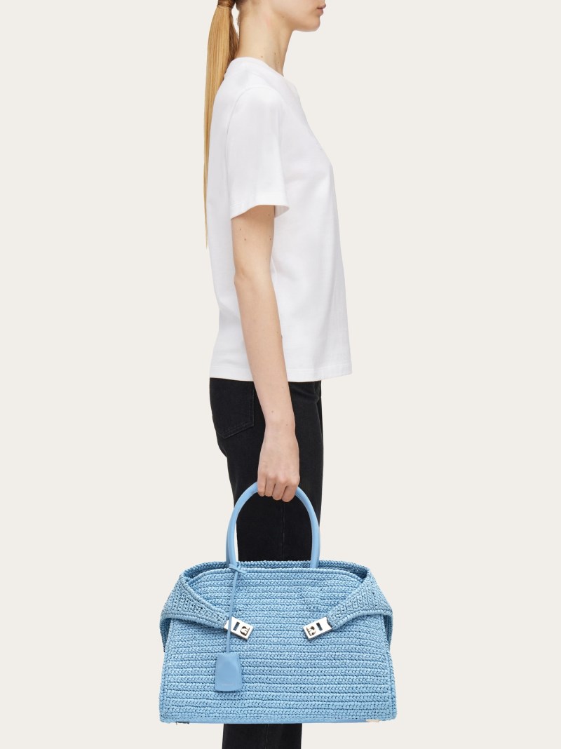 Ferragamo | Women's Hug Handbag - Sky Blue