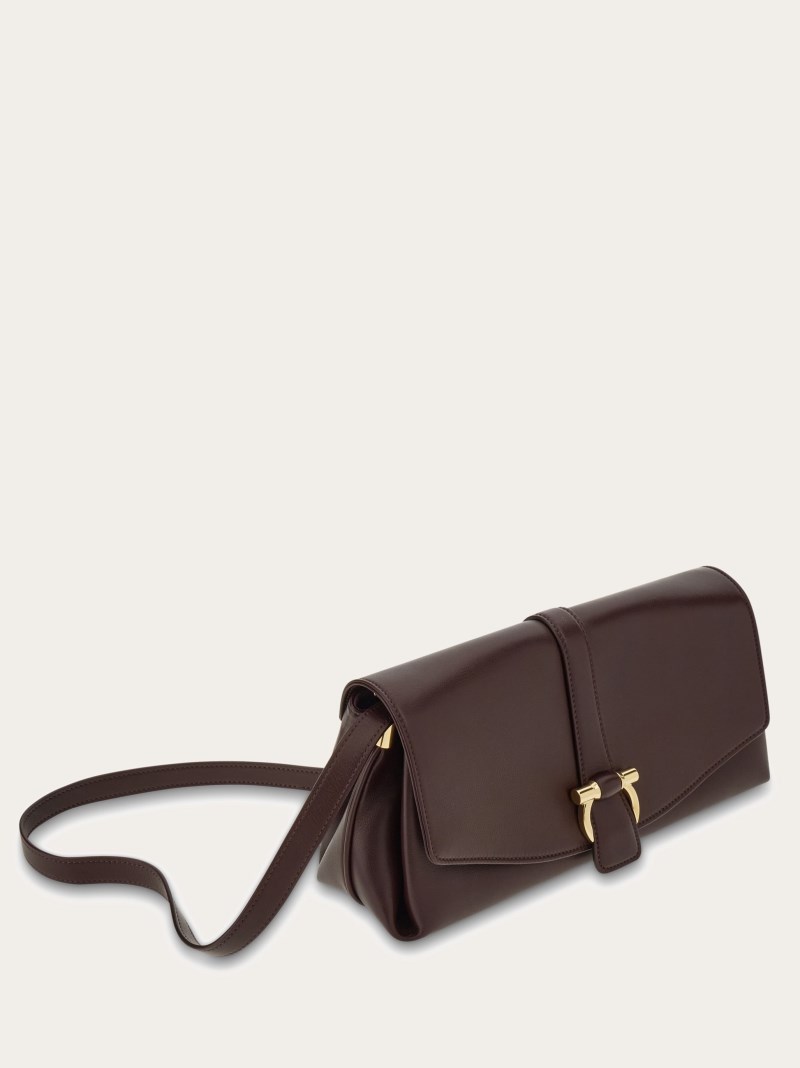 Ferragamo | Women's Front Flap Crossbody Bag - Oxblood