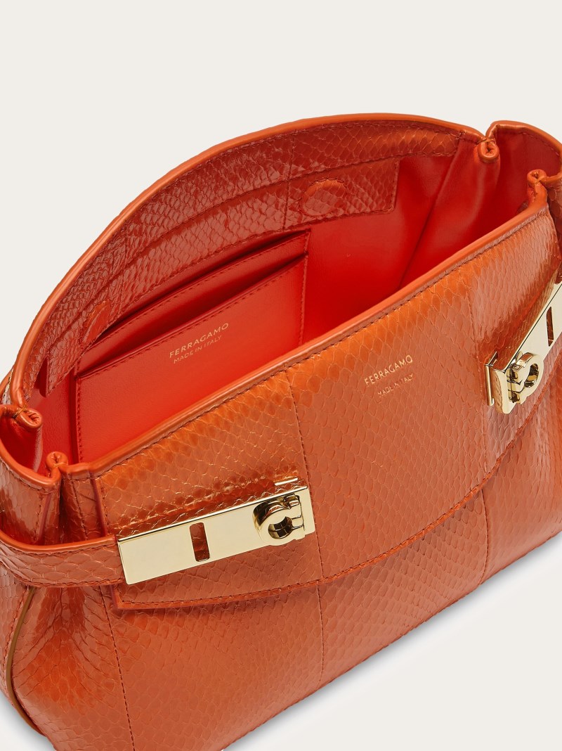 Ferragamo | Women's Hug Soft Crossbody Bag - Orange