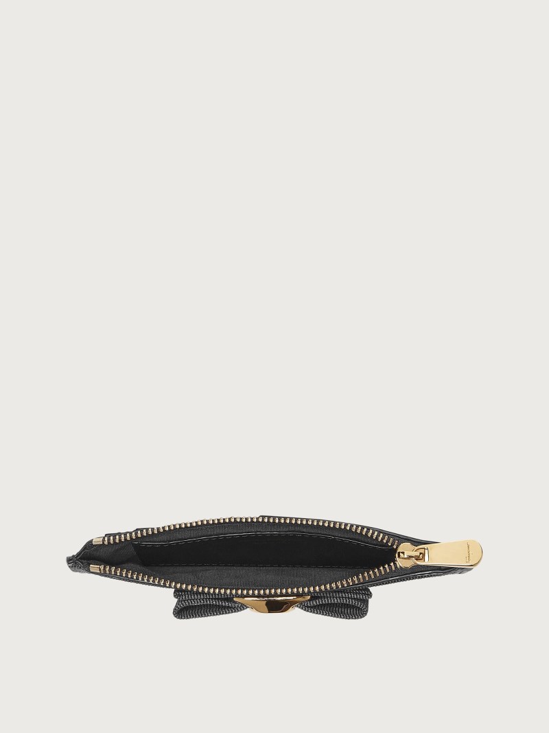 Ferragamo | Women's Vara Bow Credit Card Holder - Black
