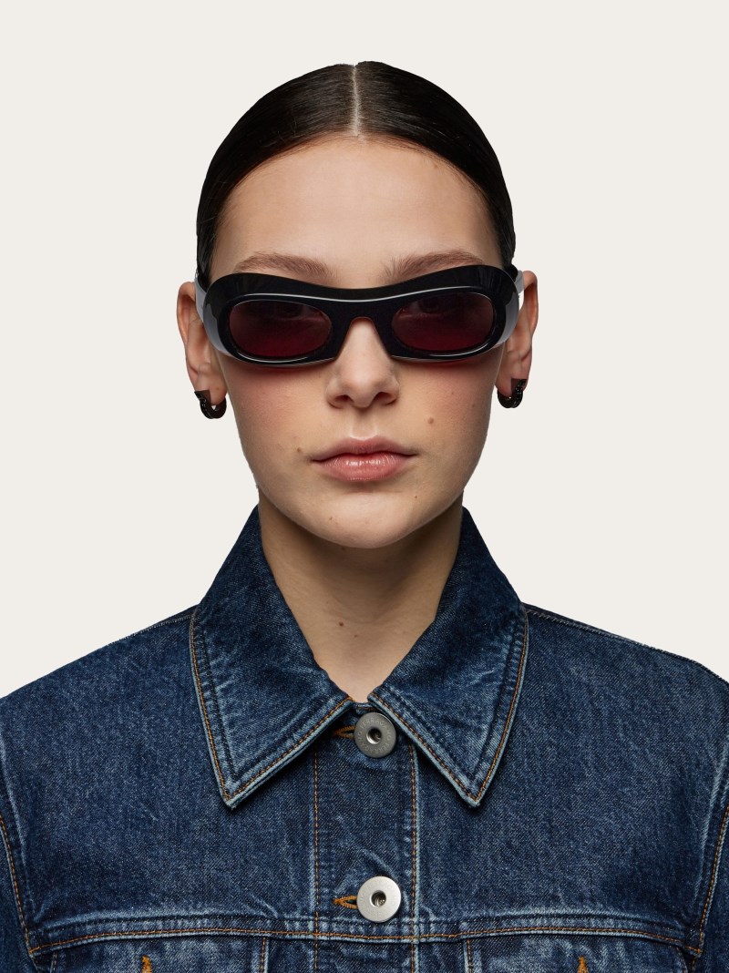 Ferragamo | Women's Sunglasses - Black/Grey