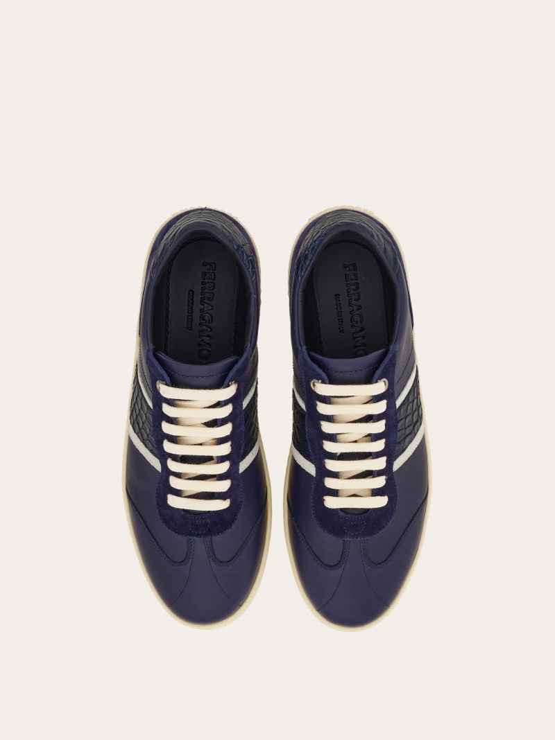 Ferragamo | Men's Low Top Sneaker - Marine Blue