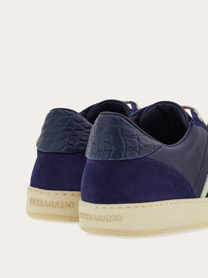 Ferragamo | Men's Low Top Sneaker - Marine Blue