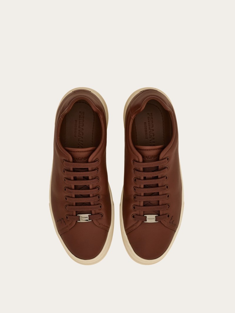 Ferragamo | Men's Low Top Sneaker - Brown