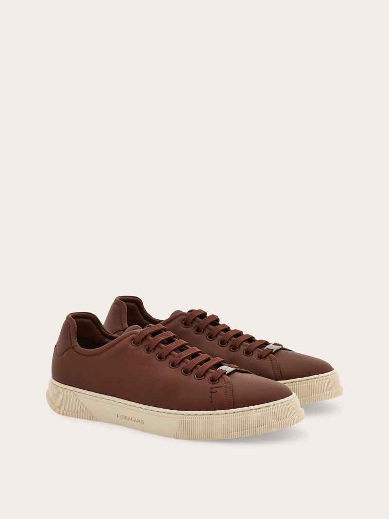Ferragamo | Men's Low Top Sneaker - Brown