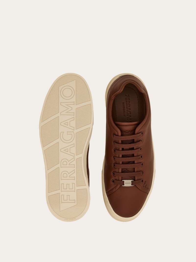 Ferragamo | Men's Low Top Sneaker - Brown