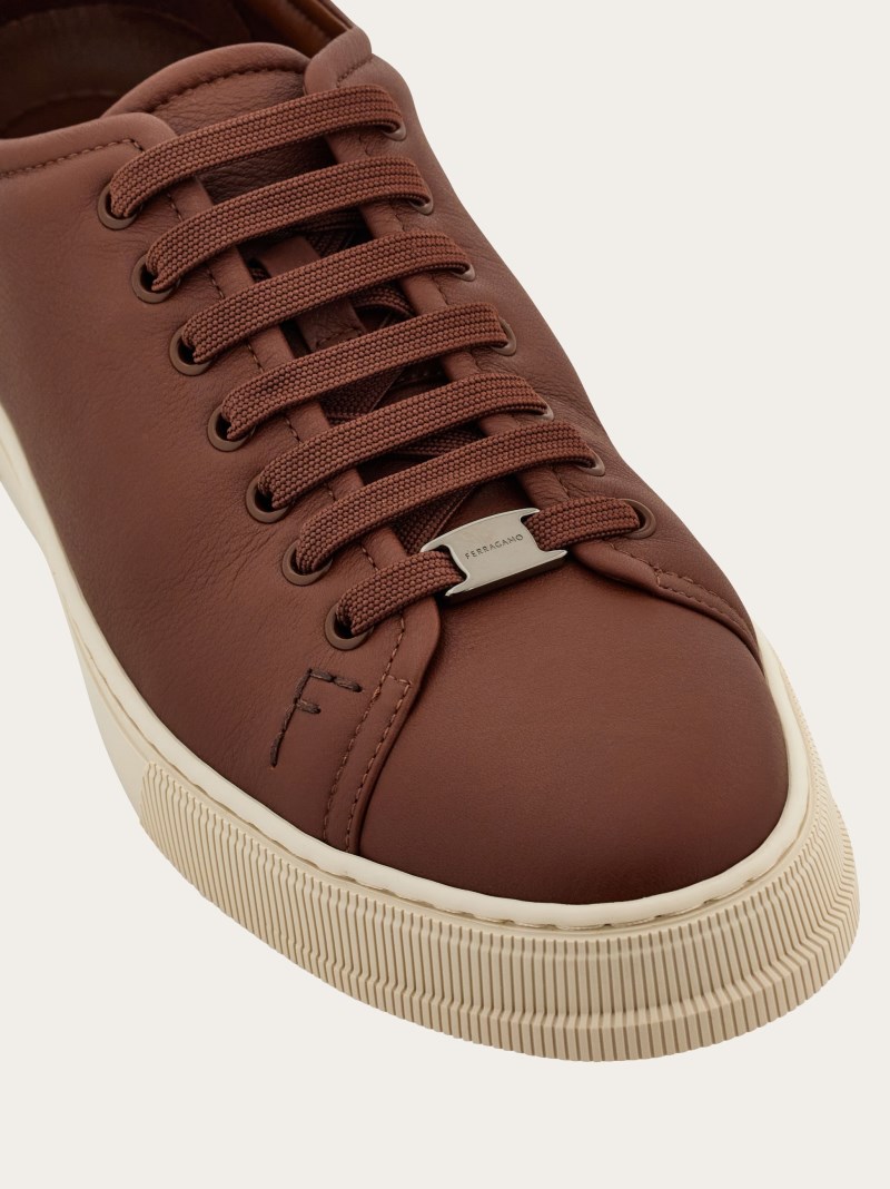 Ferragamo | Men's Low Top Sneaker - Brown