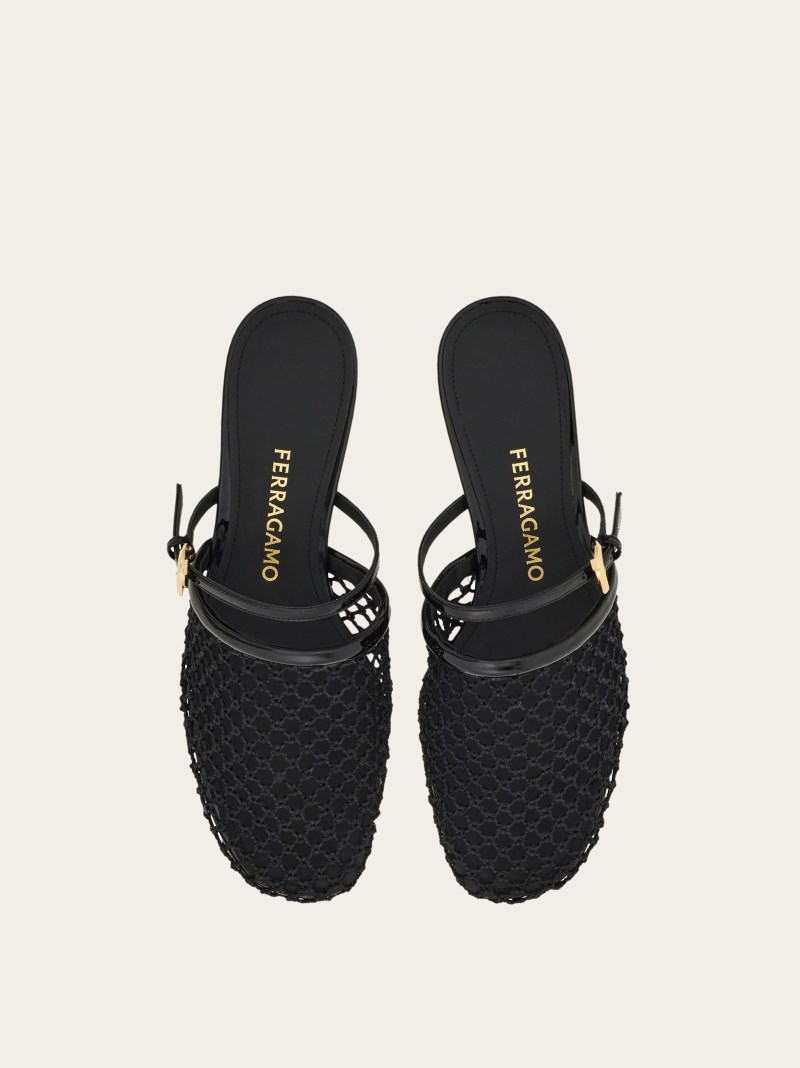 Ferragamo | Women's Mesh Mule - Black