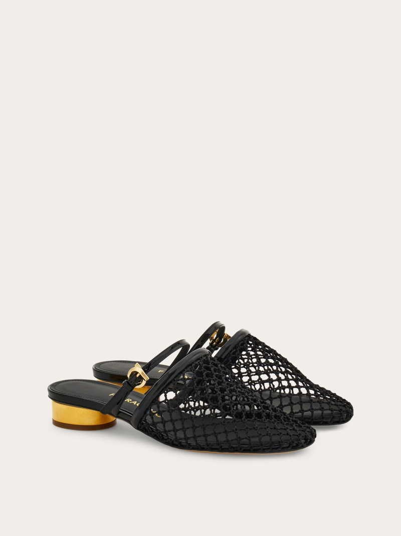 Ferragamo | Women's Mesh Mule - Black