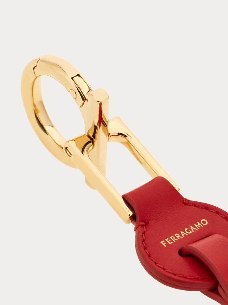 Ferragamo | Women's Gancini Key Holder - Flame Red
