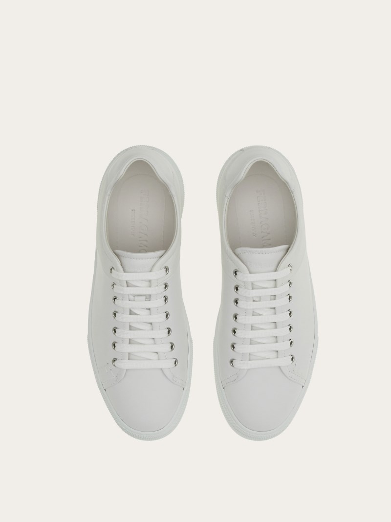 Ferragamo | Men's Low Cut Sneaker - White