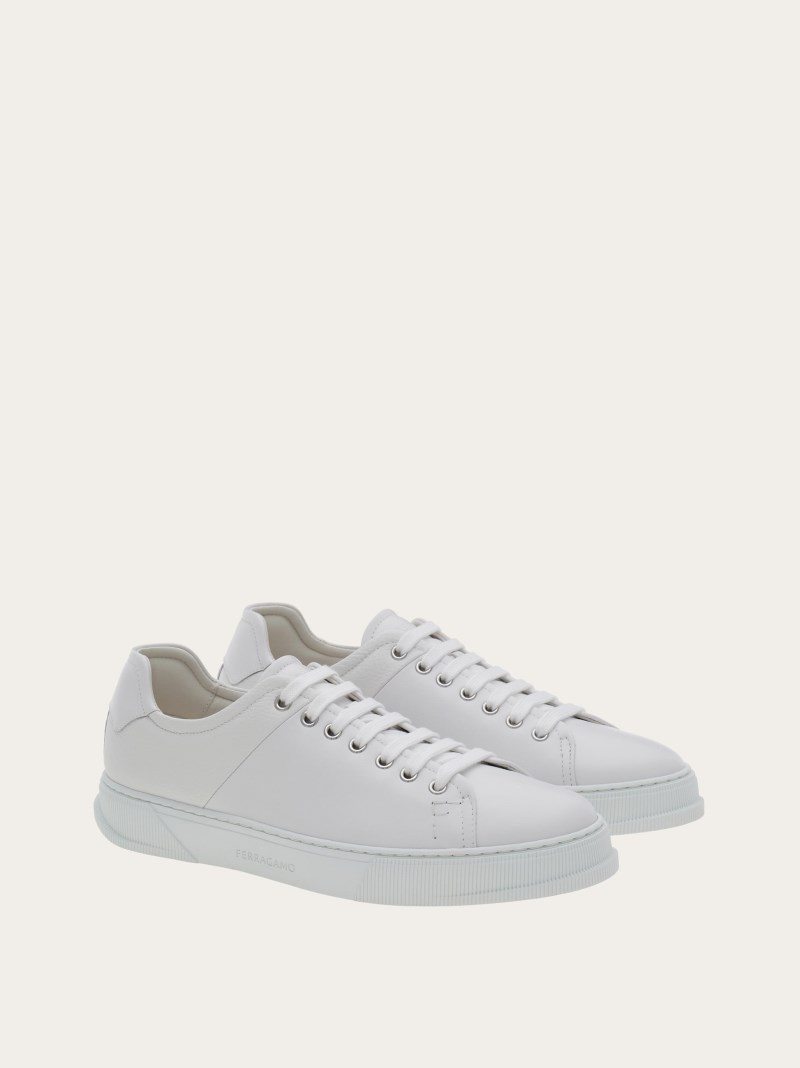 Ferragamo | Men's Low Cut Sneaker - White