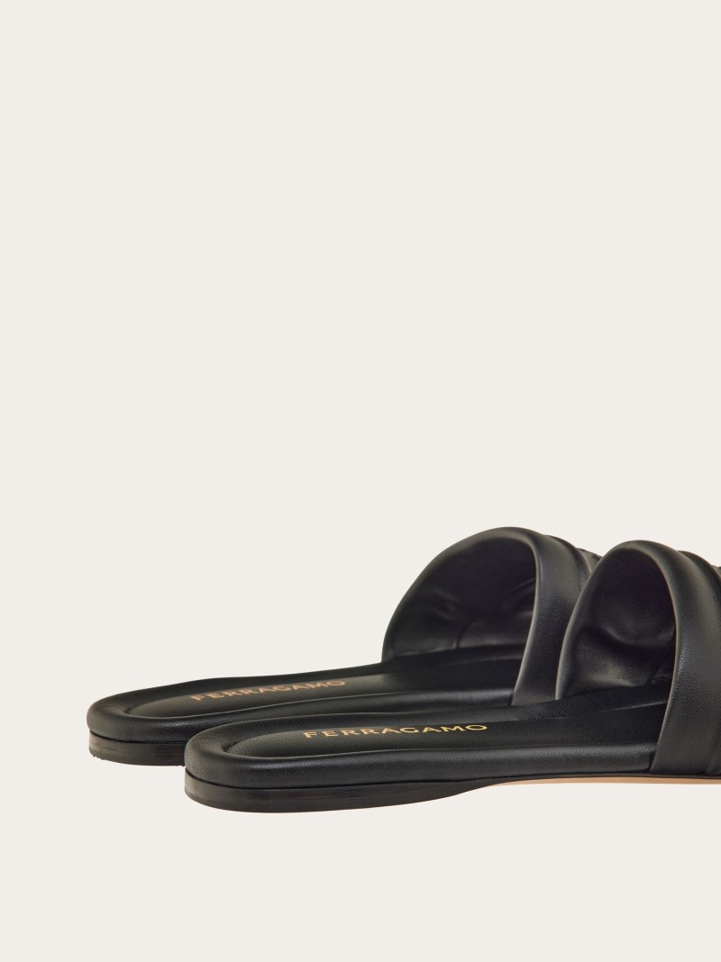 Ferragamo | Women's Slide With Logo - Black