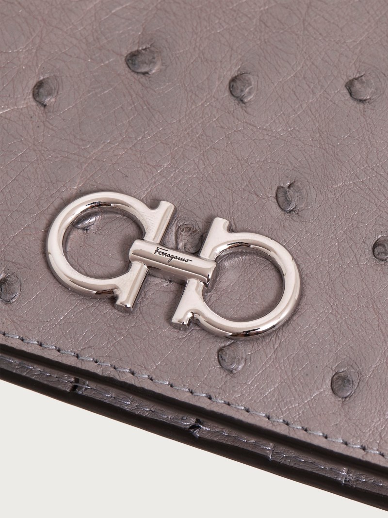 Ferragamo | Women's Gancini Continental Wallet - Silver Grey